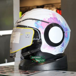 หมวกกันน็อค AGV รุ่น ORBYT ลาย MAY FAIR White/Purple