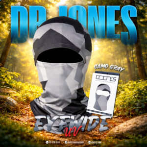 โม่งลายพราง Dr. Jones Balaclava Eyewide UV Camo Gray