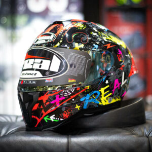 หมวกกันน็อค REAL รุ่น Falcon Spyder Black/Red