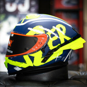 หมวกกันน็อค Lazer รุ่น Rafale Street Blue/Yellow