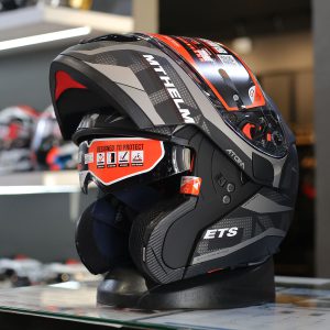 หมวกกันน็อคยกคาง MT ATOM SV Divergence Matt Grey