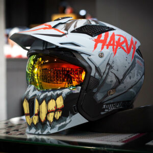 หมวกกันน็อค MT STREETFIGHTER SV Harvy Matt Grey