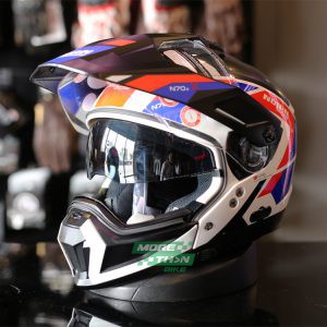 NOLAN N70-2 X CLASSIC GRANDES ALPES METAL WHITE