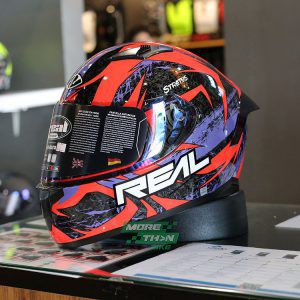 หมวกกันน็อค Real รุ่น Raptor ลาย Stratos ลาย Black/Red