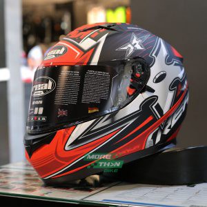 หมวกกันน็อค REAL รุ่น T-Hawk Ninja Matt Black/Red (สีด้าน)