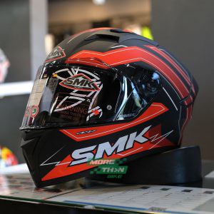 หมวกกันน็อค SMK รุ่น STELLAR Bolt Red