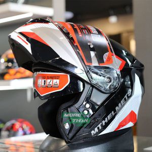 หมวกกันน็อคยกคาง MT STORM SV DRONE GLOSS RED