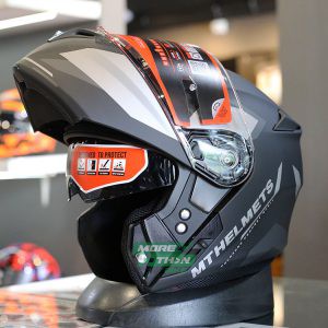 หมวกกันน็อคยกคาง MT STORM SV DRONE MATT GREY