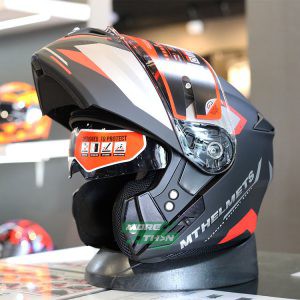 หมวกกันน็อคยกคาง MT STORM SV DRONE MATT RED