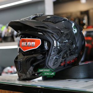 หมวกกันน็อค MT STREETFIGHTER SV DARKNESS GLOSS GREY