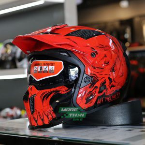 หมวกกันน็อค MT STREETFIGHTER SV DARKNESS GLOSS RED