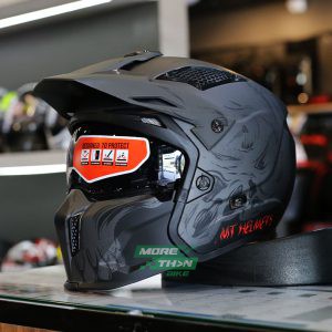 หมวกกันน็อค MT STREETFIGHTER SV DARKNESS MATT GREY