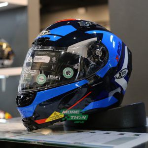 หมวกกันน็อค X-LITE รุ่น X-803  ULTRA CARBON MASTERY TINTO BLUE