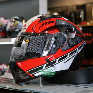 หมวกกันน็อค ZEUS ZS-811A ลาย Anniversary Red