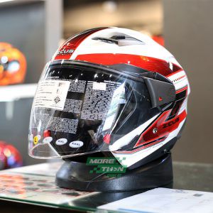 หมวกกันน็อค ZEUS ZS-611E ลาย White/Red