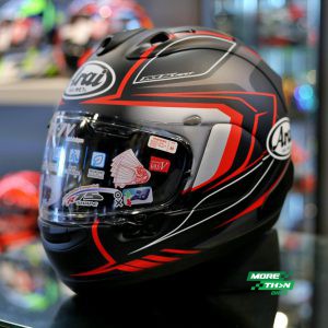 หมวกกันน็อค Arai รุ่น RX-7V ลาย Maze Black Frost