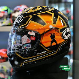 หมวกกันน็อค Arai รุ่น RX-7V ลาย Pedrosa Spirit Gold
