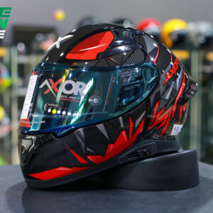 หมวกกันน็อค AXOR รุ่น Apex ลาย Hunter Black/Red
