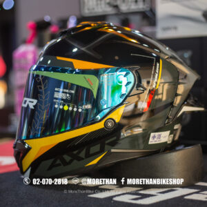 หมวกกันน็อค AXOR รุ่น Brutale ลาย Kryptic Black/Yellow