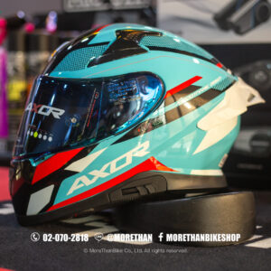 หมวกกันน็อค AXOR รุ่น Apex ลาย Turbine Blue/Red