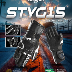 ถุงมือ Furygan รุ่น STYG15 ลาย Black/White