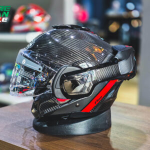 หมวกกันน็อคยกคาง HJC รุ่น F-100 Carbon ลาย Stan MC1