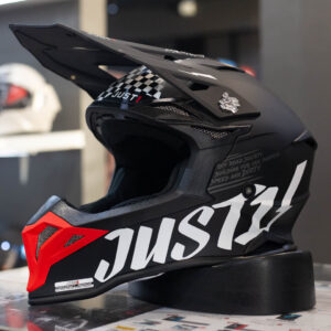 JUST1 J39 ROCK RED WHITE BLACK MATT