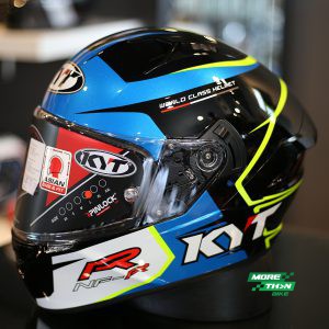 หมวกกันน็อค KYT รุ่น NF-R  TRACK BLUE