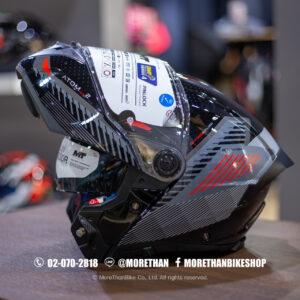 หมวกกันน็อคยกคาง MT รุ่น ATOM2 SV ลาย Striker Gloss Grey
