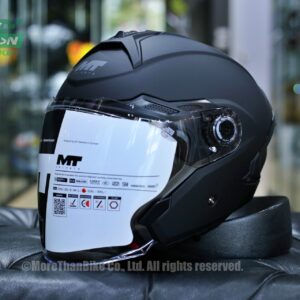หมวกกันน็อคครึ่งใบ MT รุ่น COSMO SV Pure Matt Black