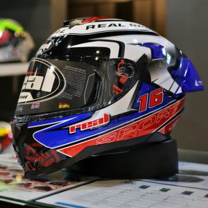 หมวกกันน็อค REAL รุ่น Falcon R Sport Blue/Red