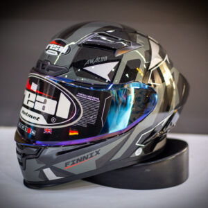 หมวกกันน็อค REAL รุ่น Finnix Awalon ลาย Black/Grey