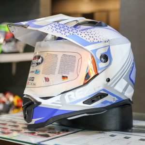 หมวกกันน็อค Real รุ่น Venger Plus Speed One Silver/Blue