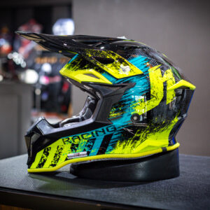 หมวกกันน็อควิบาก JUST1 รุ่น J39 Storm Black/Yellow Fluo/Blue