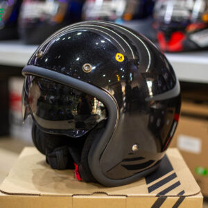 หมวกกันน็อคครึ่งใบ ZEUS ZS-389A ลาย Metallic Black