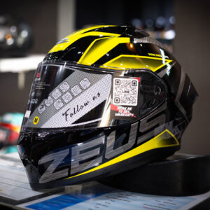 หมวกกันน็อค Zeus ZS-826 Sonic Metallic Yellow