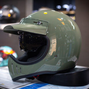 หมวกกันน็อควินเทจ ZEUS รุ่น ZS-916D ลาย Light Army Green